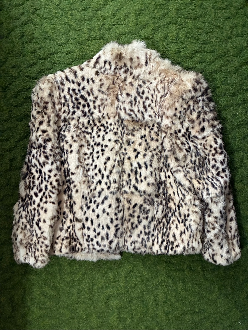 Vintage Chill Chasers Faux Snow Leopard Print Fur Jacket - Picture 4 of 16